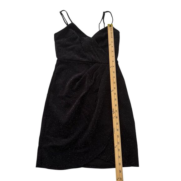 Altar’d State Black Metallic Sleeveless Mini Dress Size XS Glam Sexy Holiday Y2K - Picture 10 of 10